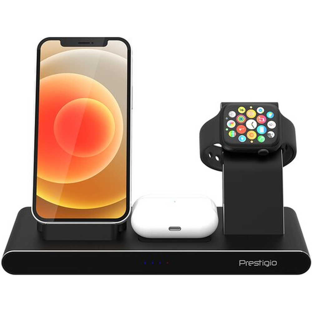 Prestigio ReVolt A7 bezdrátová nabíjecka 3v1 černá | Smarty.cz