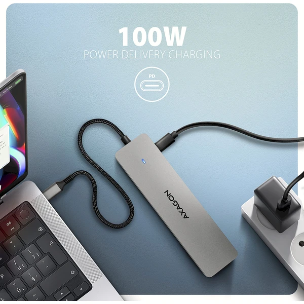 AXAGON HMC-7HX2 7v1 USB-C hub - Dokovací stanice - Obrázek R25D000N01
