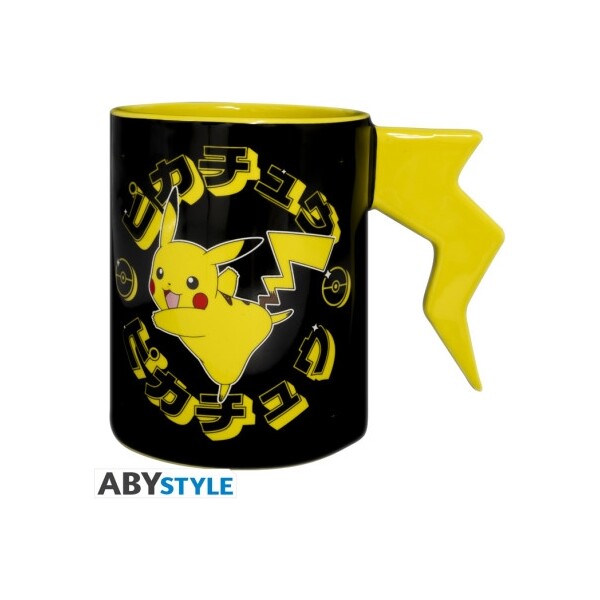 3D Hrnek Abysse Corp Pokémon - Pikachu Lightening Bolt 460 ml