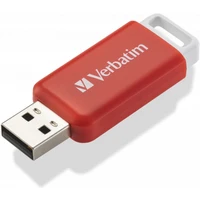 VERBATIM Flash Disk 16GB DataBar USB 2.0 Drive, červený - Flashdisky