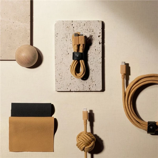 Native Union Belt Cable USB-C/Lightning nápajecí kabel 1,2m béžový - Kabely a redukce - Obrázek R2V3000K01