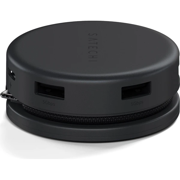 Satechi OntheGo 7v1 USB multiportový Hub černý - USB huby - Obrázek R30N000K01