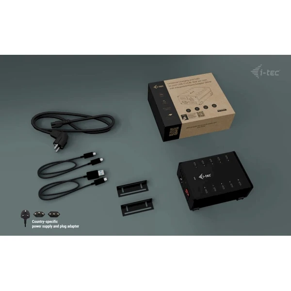 i-tec 180W nabíjecí hub černý - Nabíječky - Obrázek R33A000P01