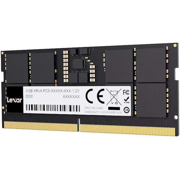 Lexar 16GB DDR5 5600MHz CL46 SODIMM (LD5S16G56C46ST-BGS) Černá