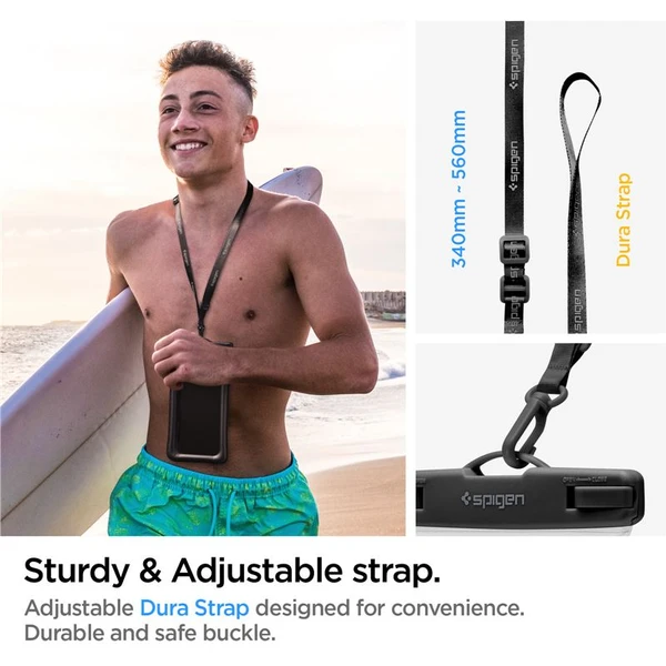 Spigen Aqua Shield Floating voděodolné pouzdro A610 1 Pack černé - Pouzdra - Obrázek R3A4000601