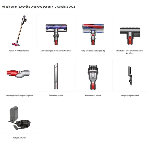 Dyson V10 Absolute 2022 - Tyčové vysavače - Obrázek R3E4000J01