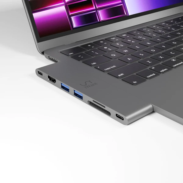 iWant 7v1 Pro Hub 8K s USB-C  vesmírně šedý - USB huby - Obrázek R3U6000P01