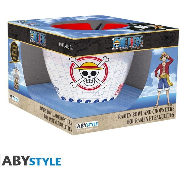Miska na ramen s hůlkami One Piece - Monkey D. Luffy 370 ml - Misky - Obrázek R3YM000K01