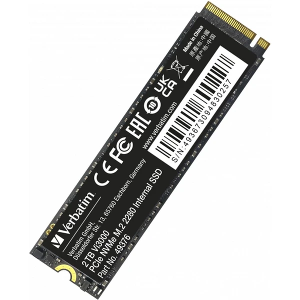 VERBATIM SSD Vi3000 Internal PCIe NVMe M.2 SSD 2TB - SSD disky - Obrázek R463000O01