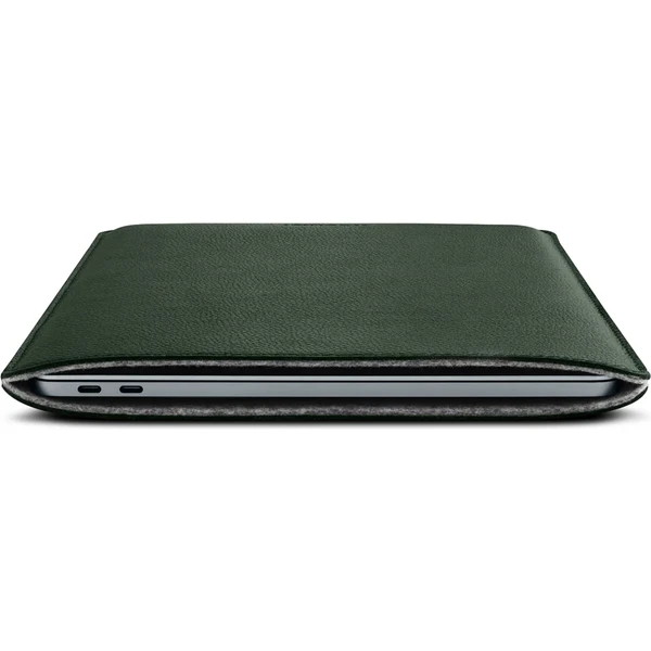 Woolnut Leather Sleeve kožené pouzdro MacBook Pro 13"/MacBook Air 13" tmavě zelené - Pouzdra - Obrázek R4SR100501