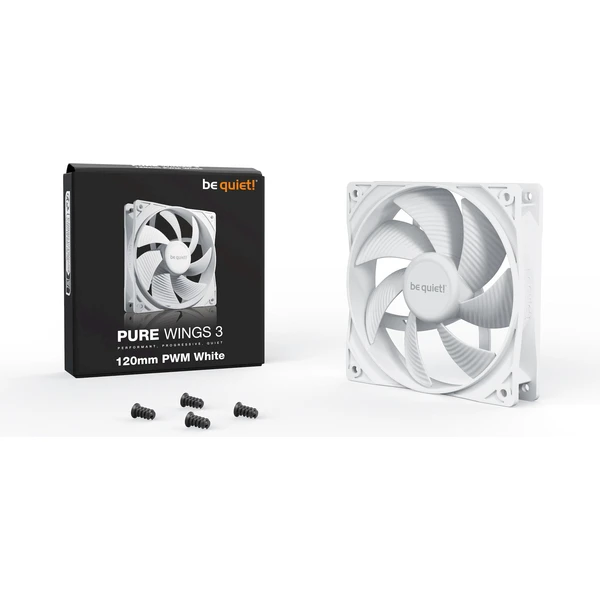 Be quiet! Pure Wings 3 120mm PWM bílý - Ventilátory pro PC - Obrázek R53B000L01
