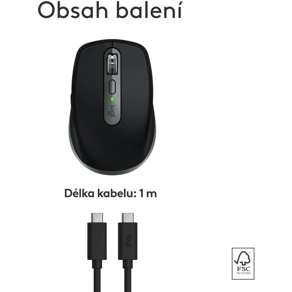 Logitech MX Anywhere 3S for Mac myš vesmírně šedá - Myši - Obrázek R545000J01