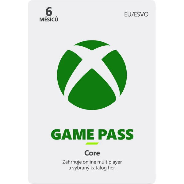 Microsoft Xbox Game Pass Core 6 měsíců - Digitální kredity - Hlavní obrázek