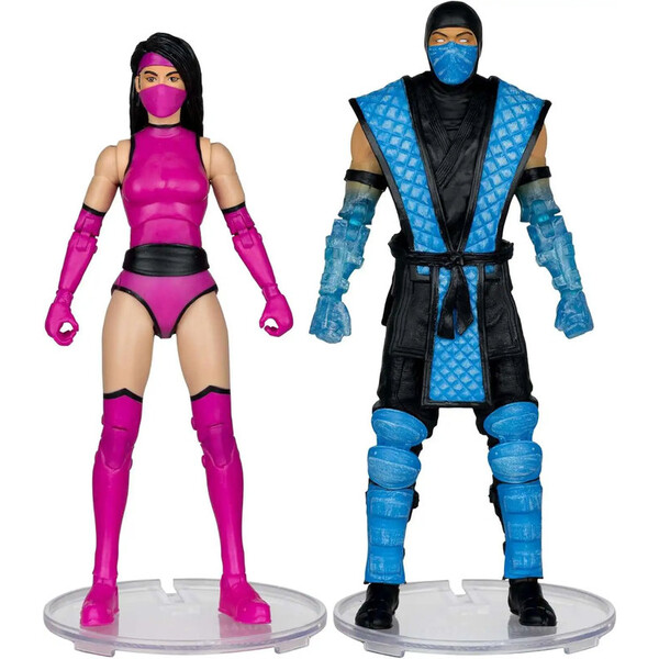 Mortal Kombat Klassics Sub-Zero vs Mileena 7in Action Figure Deluxe 2-Pack McFarlane Toys