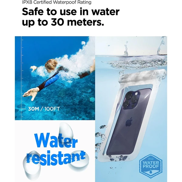 Spigen Aqua Shield voděodolné pouzdro A601 1 Pack bílé - Pouzdra - Obrázek R5F3000701