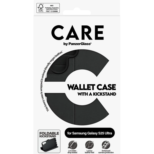 PanzerGlass® CARE pouzdro Samsung Galaxy S25 Ultra Wallet Kickstand - Pouzdra - Obrázek R5FC000J01