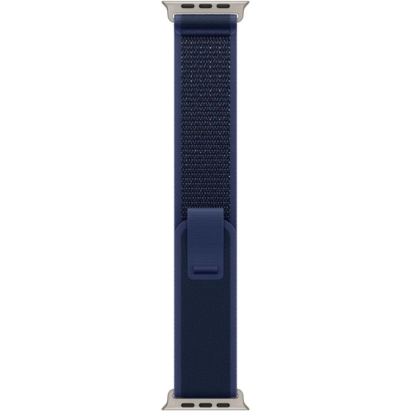 Apple Watch 49/46/45/44mm modrý trailový tah s přírodním titanem S/M - Řemínky - Obrázek R6R7000K01