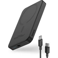Baseus Power banka Mini s bezdrátovým nabíjením 5000 mAh 20W USB-C černá - Powerbanky