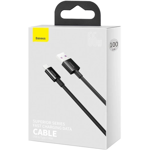 Baseus Superior USB-A/USB-C napájecí kabel 66W 1m černý - Kabely a redukce - Obrázek R76E300401