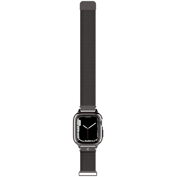 Spigen Metal Fit Pro řemínek s pouzdrem Apple Watch 9/8/7 (45mm) grafitový - Řemínky - Obrázek R7D5000L01