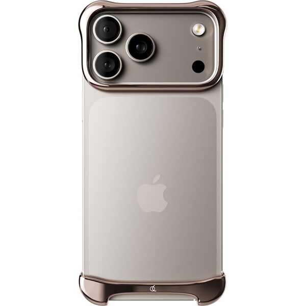 Arc Pulse hliníkový ochranný rám iPhone 17 Pro Max růžový bronz