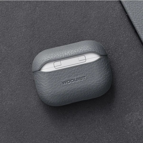 Woolnut Leather kožené pouzdro pro AirPods Pro 2. generace šedé - Pouzdra - Obrázek R7KR100501
