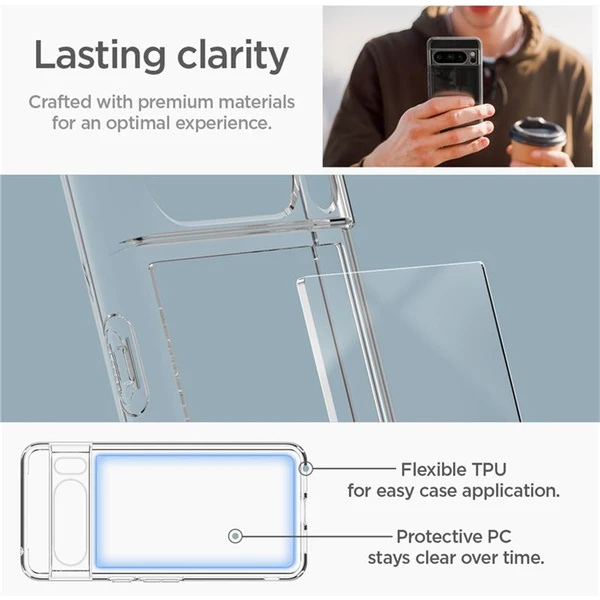 Spigen Ultra Hybrid kryt pro Google Pixel 8 Pro Čirá - Pouzdra - Obrázek R7SA000601