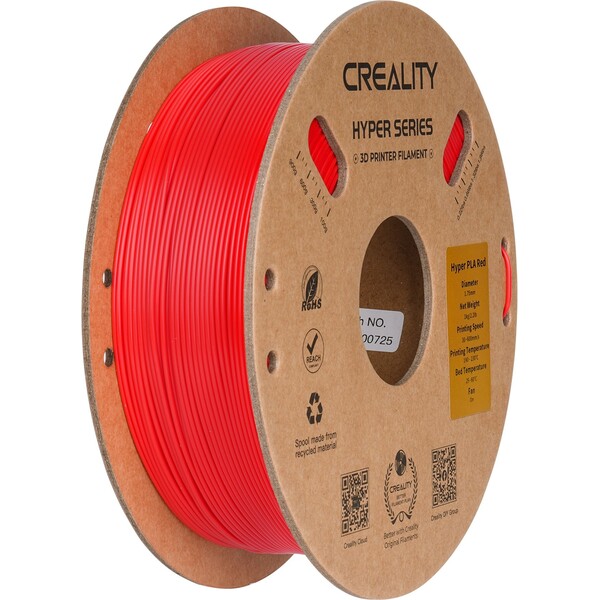 Creality Hyper PLA filament 1,75 mm 1 kg červená Červená
