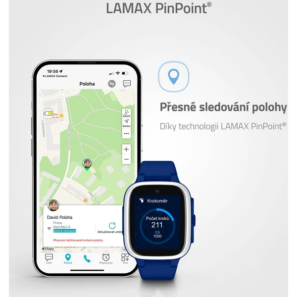 LAMAX WatchY4 Play dětské hodinky modré - Chytré hodinky - Obrázek R829000P01
