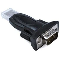 PremiumCord USB-A/COM (DE-9) redukce černá - Kabely a redukce