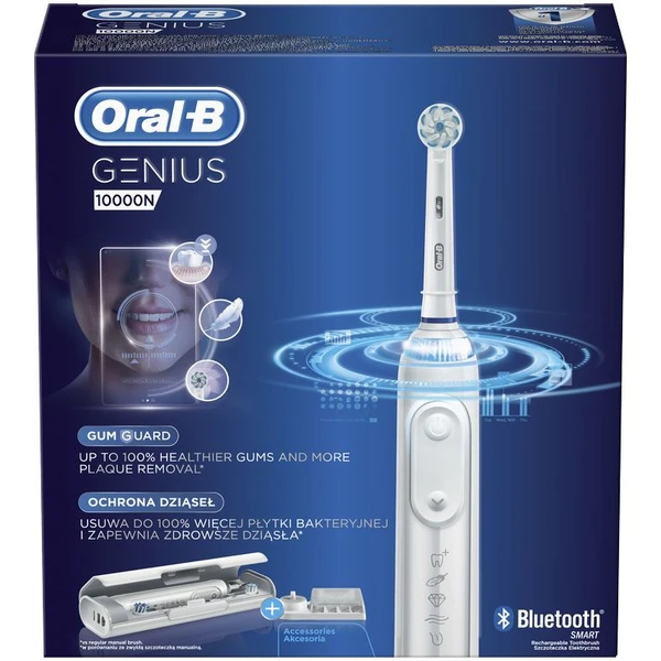 Oral-B Genius 10000 chytrý zubní kartáček bílý - Zubní kartáčky - Obrázek R9FW400301