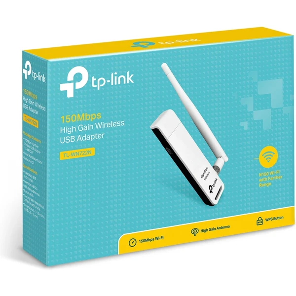 TP-Link TL-WN722N WiFi USB adaptér - Síťové adaptéry - Obrázek R9QFF00101