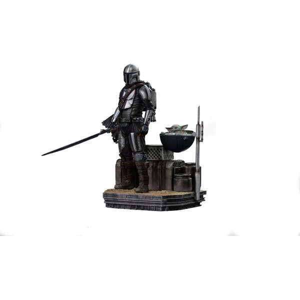 Soška Iron Studios Art Scale 1/10 SW: The Mandalorian - Din Djarin and Grogu 21,3 cm - Sochy a sošky - Obrázek R9Z9000K01