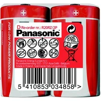 Panasonic Red Zinc D zinkouhlíková baterie (2ks) - Baterie
