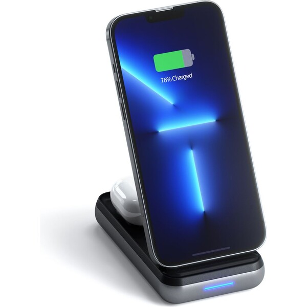 Satechi Powerbanka s bezdrátovou nabíječkou 10 000 mAh vesmírně šedá