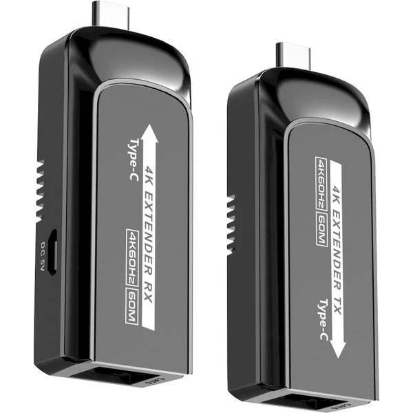 PremiumCord USB-C na USB-C extender přes Cat6/6A/7 rozlišení 4K@60Hz na 60m - Ostatní - Obrázek RBPF000K01