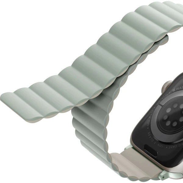 UNIQ Revix oboustranný řemínek pro Apple Watch 42/41/40/38mm Sage (šedolozený/béžový) - Řemínky - Obrázek RC3WF00101