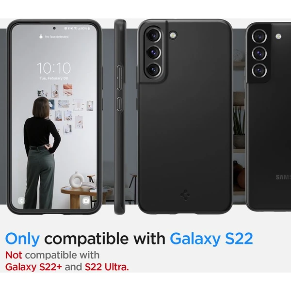 Spigen Thin Fit kryt Samsung Galaxy S22 černý - Pouzdra - Obrázek RE5C100501