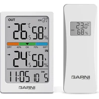 GARNI 155TH bezdrátový digitální teploměr s vlhkoměrem bílý - Meteostanice