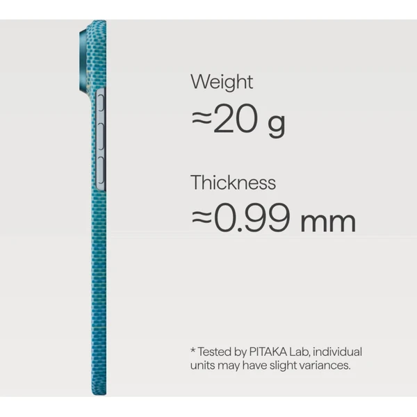 Pitaka Ultra-Slim Case MagSafe kryt iPhone Air Lucid Blue - Pouzdra - Obrázek RF8K000K01