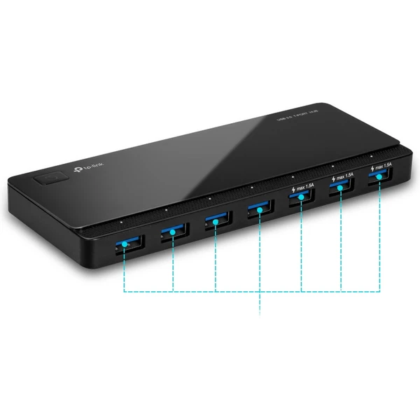 TP-Link UH700 HUB 7v1, černý - USB huby - Obrázek RFGFF00101