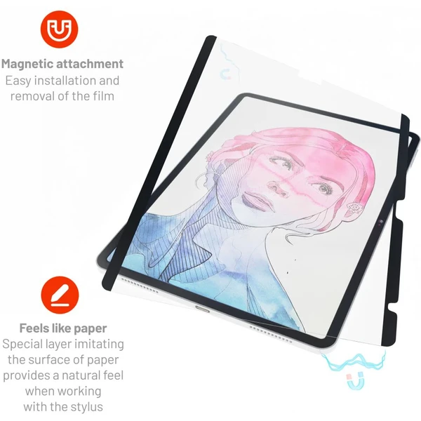FIXED PaperFilm Screen Protector magnetická fólie Apple iPad 10,9" (2022)/iPad 11" (2025) - Ochranné folie a skla - Obrázek RFW1000J01