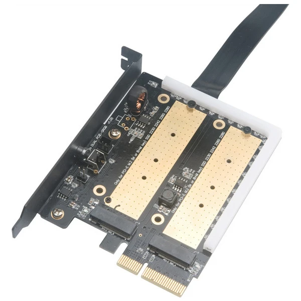 Akasa duální RGB adaptér M.2 SSD do PCIe x4 (AK-PCCM2P-04) - Řadiče - Obrázek RG6X600301