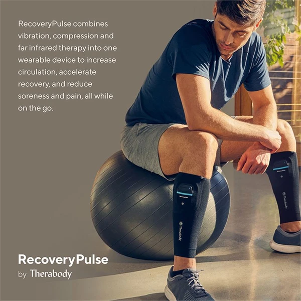 Therabody RecoveryPulse Calf Sleeve vibrační návlek na lýtko (XS) - Masážní přístroje - Obrázek RG76G00101
