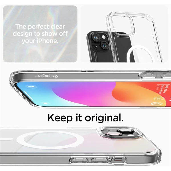 Spigen Ultra Hybrid MagFit kryt iPhone 15 bílý - Pouzdra - Obrázek RGS8000601