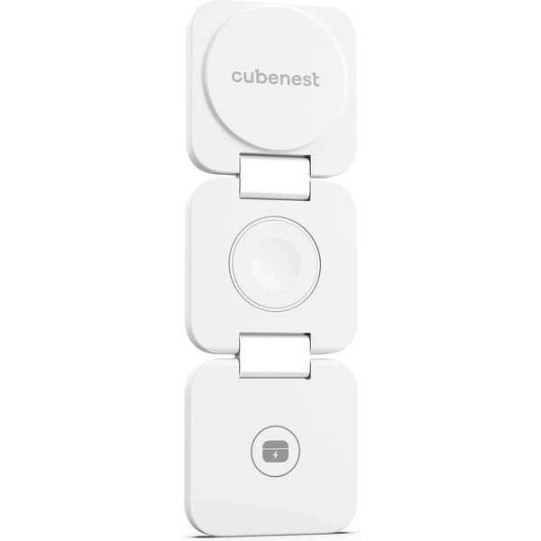 CubeNest E310 Fold 3v1 magnetická bezdrátová nabíječka bílá - Nabíječky - Obrázek RH90000L01