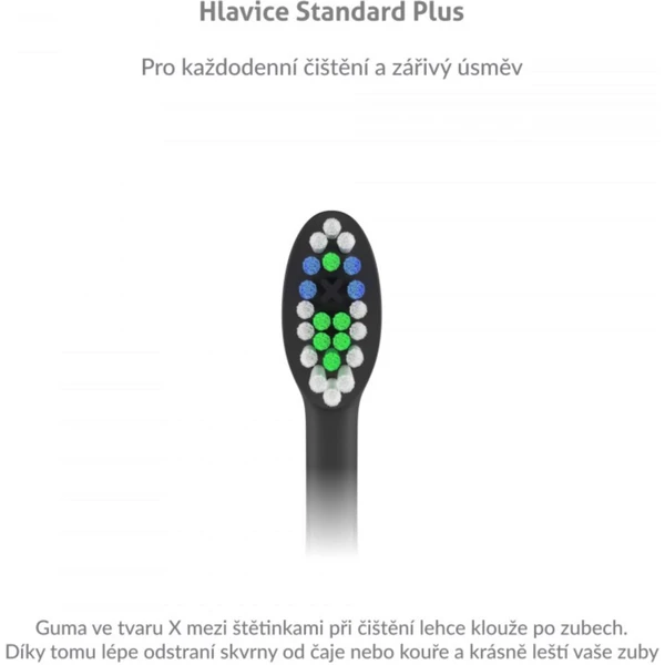TrueLife SonicBrush K-series heads Standard Plus black 2 pack - Náhradní hlavice - Obrázek RHVH100501