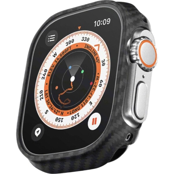 Ultra tenký kryt pro Apple Watch Ultra Pitaka Air - černý