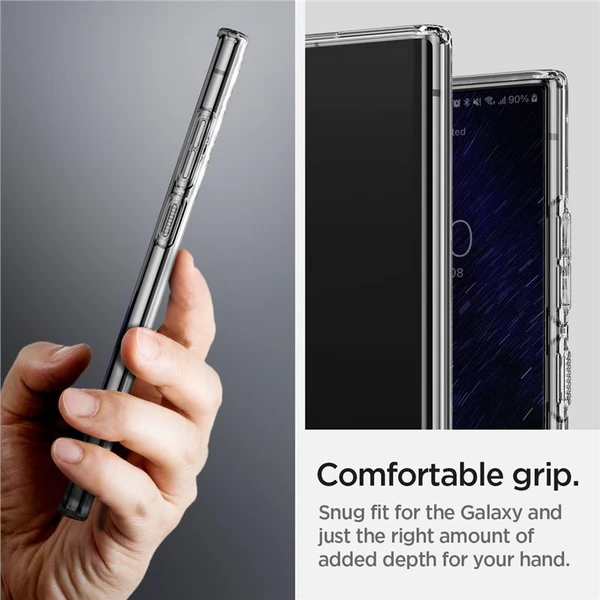 Spigen Liquid Crystal kryt Samsung Galaxy S22 Ultra čirý - Pouzdra - Obrázek RIGY600301