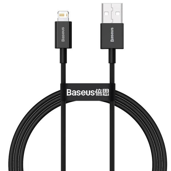 Baseus Superior USB-A/Lightning napájecí kabel 1m černý - Kabely a redukce - Obrázek RIPIF00101